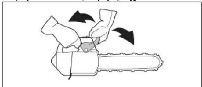 HUSQVARNA ST 424 - Sprawdzanie zabezpieczenia przyd obdhibem - 1