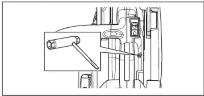 HUSQVARNA ST 424 - A láncolajáramlás beállitasa - 2