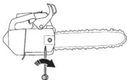 HUSQVARNA ST 424 - 一丁工の張の調整方法 - 3