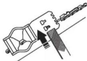 HUSQVARNA ST 424 - Pour régler la jauge de profondeur - 2