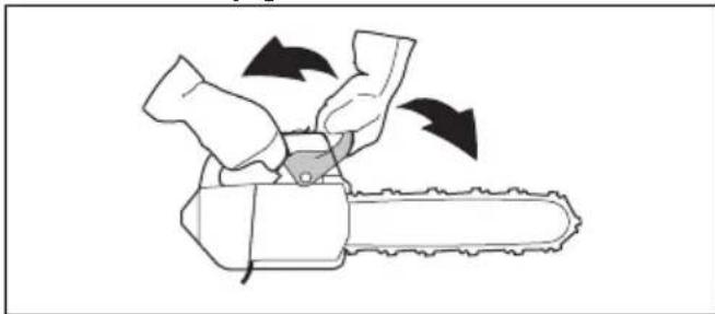 HUSQVARNA ST 424 - Pour contrôler la protection anti-rebond - 1