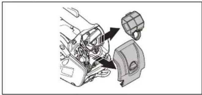 HUSQVARNA ST 424 - Reinigen des Luftfilters - 1