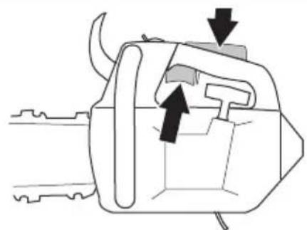 HUSQVARNA ST 424 - Preverjanje roiceplina in zaklepa roiceplina - 1