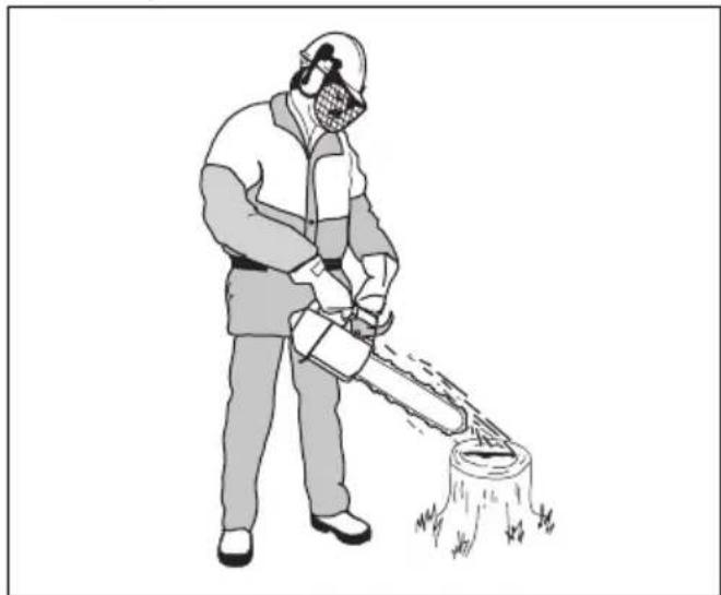 HUSQVARNA ST 424 - Sprawdzanie smarowania lancucha pilarki - 1