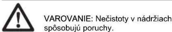 HUSQVARNA ST 424 - Udrzba na palivovej nadrze a nadrzena olej na mazanie ret'aze - 1