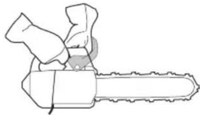 HUSQVARNA ST 424 - Kontrola brzdy fetezu - 2