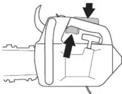 HUSQVARNA ST 424 - Sādan kontrolleres gasreguleringen og gasreguleringslåsen. - 1