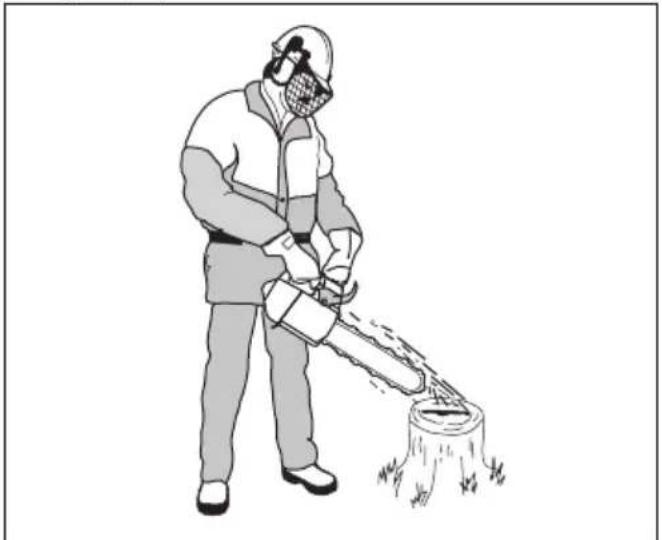 HUSQVARNA ST 424 - Kontrollere sagkjedesmøringen - 1