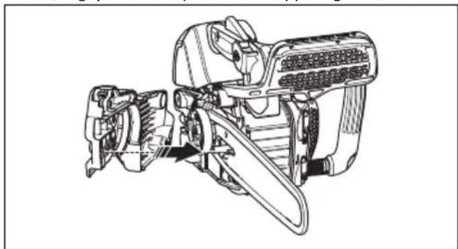 HUSQVARNA ST 424 - Geleider en zaagketting monteren - 3