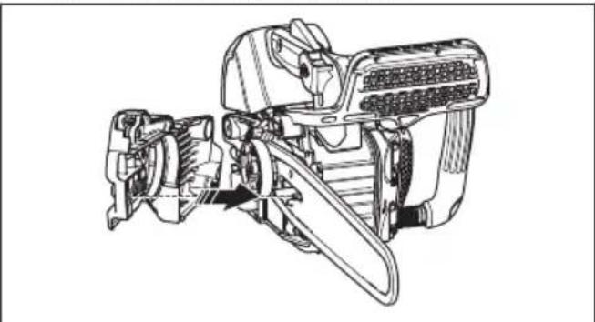 HUSQVARNA ST 424 - Sestavljanje meça in verige - 3