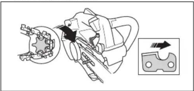 HUSQVARNA ST 424 - So montieren Sie Führungsschiene und Kette - 2