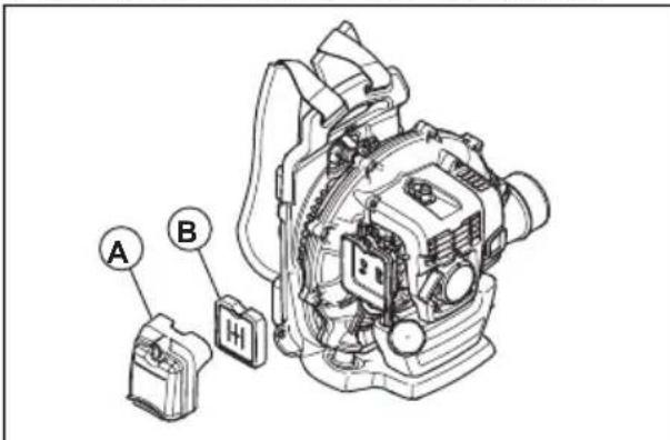 HUSQVARNA 360BT - Limpieza del filtró de aire (360BT) - 1