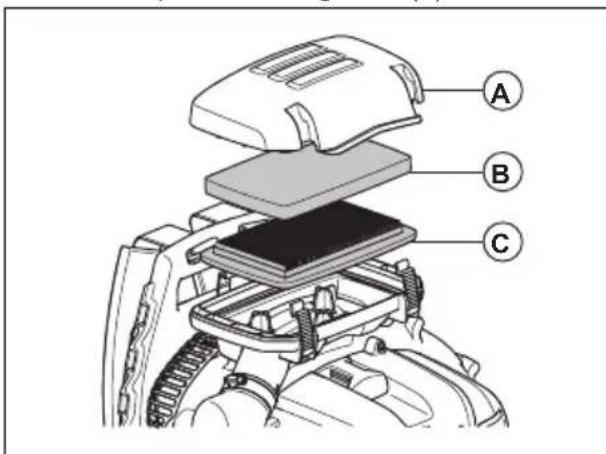HUSQVARNA 360BT - Cischenje zračnega filtra (570BTS, 580BTS) - 3