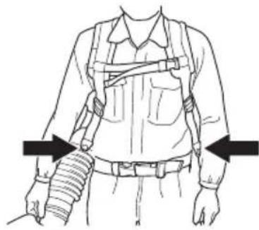 HUSQVARNA 360BT - Pour régler le harnais - 1