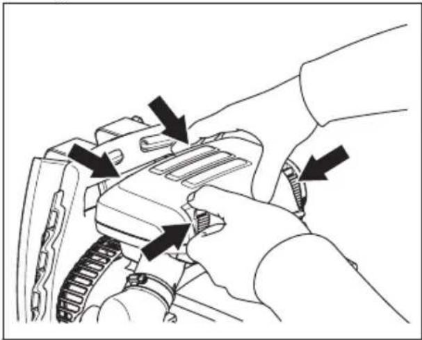 HUSQVARNA 360BT - Oro filtrovalymas (570BTS, 580BTS) - 2