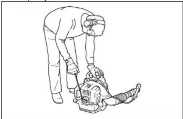 HUSQVARNA 360BT - Zapnutie vyrobku - 3