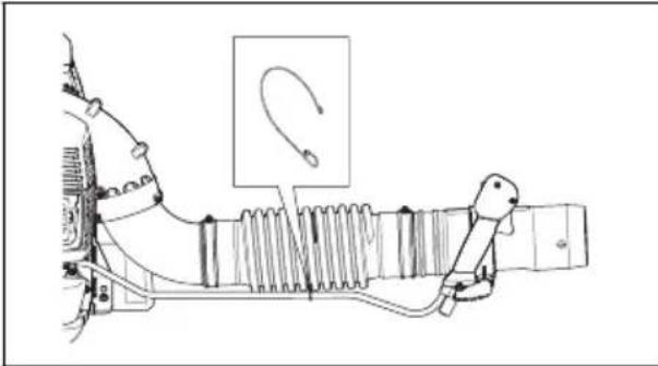 HUSQVARNA 360BT - Puhaltimen putken ja säätokahvan asentaminen laitteeseen - 3