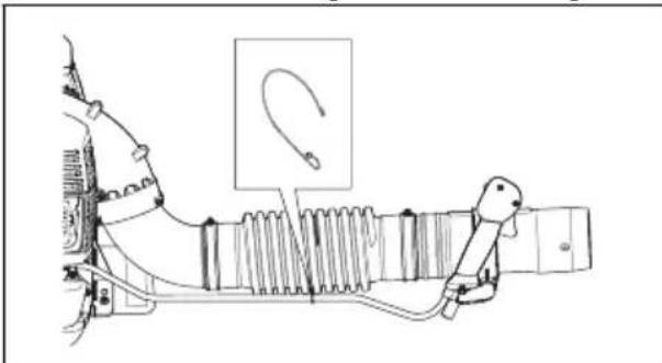 HUSQVARNA 360BT - Tootele puhuritoru ja juhtkäepideme kinnitamine - 3