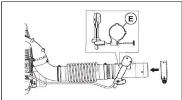 HUSQVARNA 360BT - Pour assembler le tube du souffleur et la poignée de commande sur le produit - 2