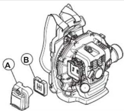 HUSQVARNA 360BT - Hava filtresini temizleme (360BT) - 1