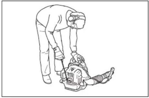HUSQVARNA 360BT - Laitteen käynistäminen - 3