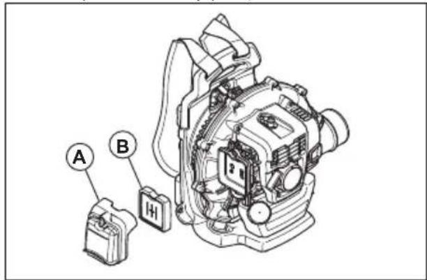 HUSQVARNA 360BT - Curatarea filtrului de aer (360BT) - 1