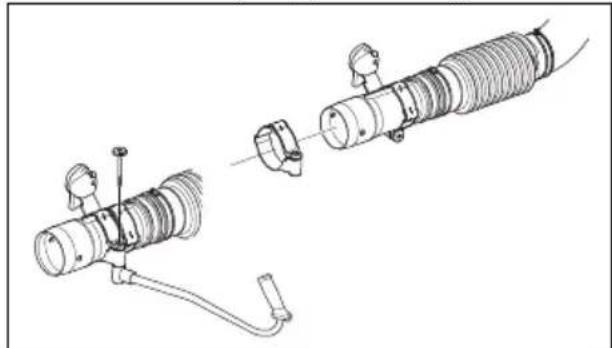 HUSQVARNA 360BT - Kahvaston asentaminen (lisävaruste) - 1