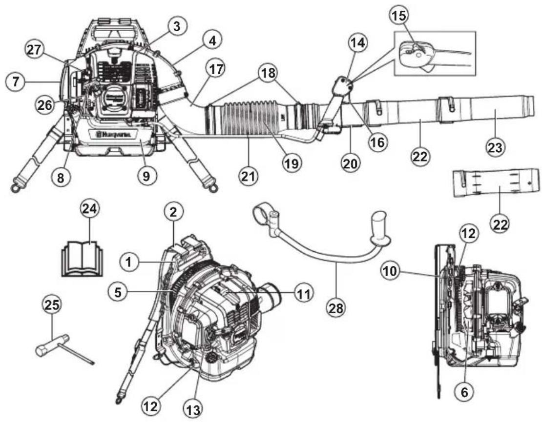 HUSQVARNA 360BT - Vista geral do produits (360BT) - 1