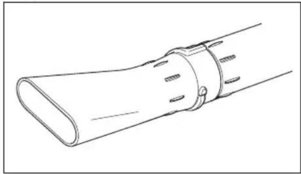 HUSQVARNA 360BT - To assemble the flat nozzle (optional accessory) - 1