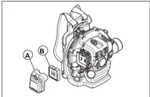 HUSQVARNA 360BT - Pulizia del filtró dell'aria (360BT) - 1