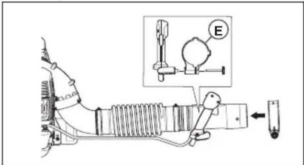 HUSQVARNA 360BT - Yaprak üfleyici borusunu ve kontrol tutma yerini ürüne takma - 2