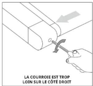 Vision Fitness T600 - TENSION DE LA COURIOE DE COURSE - 3