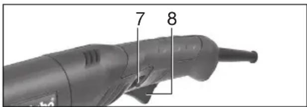 METABO W 1080115 - Biztonsagi kapcsolóval ellatott gép (holtember-funkcióval): - 1