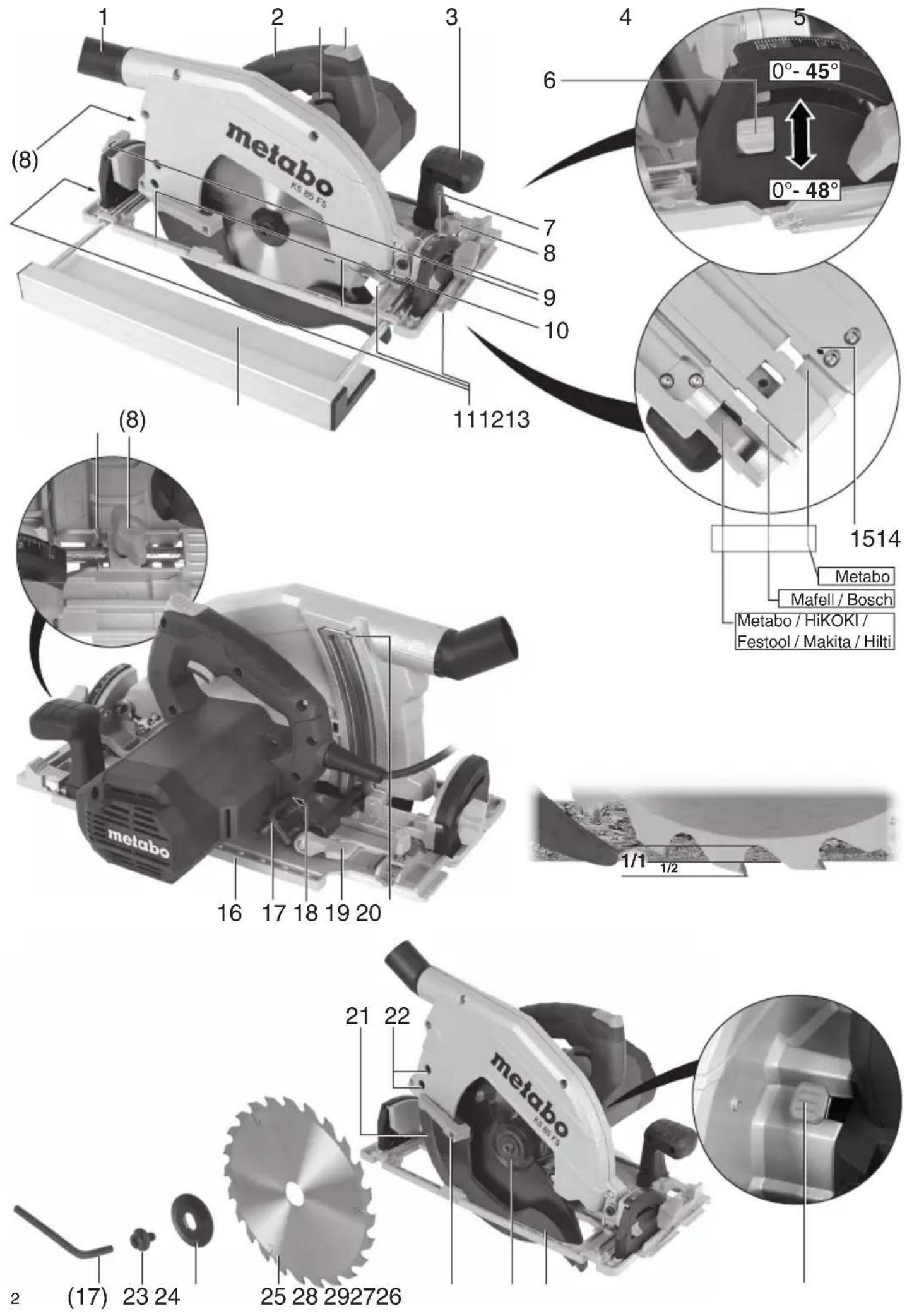 METABO KS 85 FS - 1