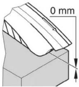 METABO TS 3618 LTX BL 254 - Setting the depth of cut - 2