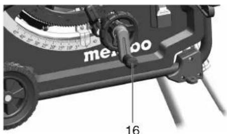 METABO TS 3618 LTX BL 254 - Sahauskorkeuden saatö - 3