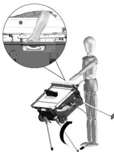 METABO TS 3618 LTX BL 254 - Ustawianie na podstawie: - 4