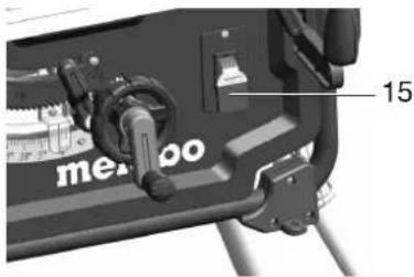 METABO TS 3618 LTX BL 254 - Av/pa-bryter - 1