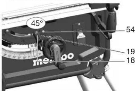 METABO TS 3618 LTX BL 254 - Ajustar o limitador do batente - 1