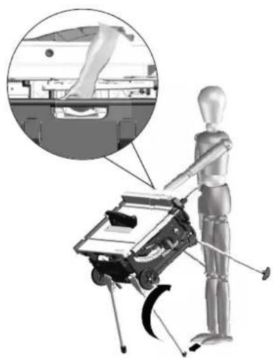 METABO TS 3618 LTX BL 254 - Installazione con montante macchina: - 4