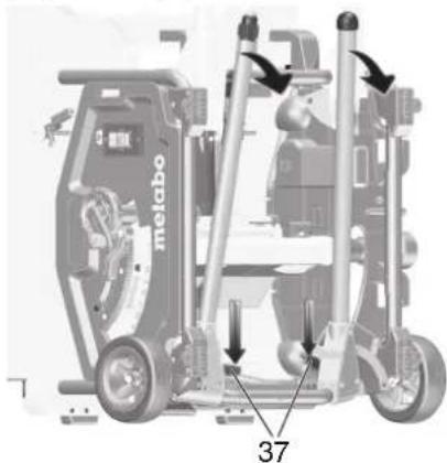METABO TS 3618 LTX BL 254 - Oppstilling med maskinstativ: - 2