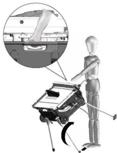 METABO TS 3618 LTX BL 254 - Uppställning med maskinstativ: - 4