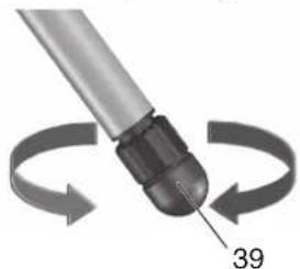 METABO TS 3618 LTX BL 254 - Installazione con montante macchina: - 5