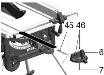 METABO TS 3618 LTX BL 254 - Nastaveni pricneho dorazu - 1