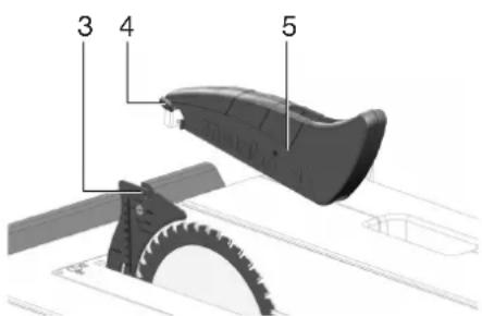 METABO TS 3618 LTX BL 254 - Montering af spanhætten - 1