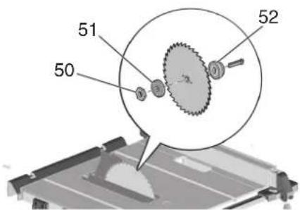 METABO TS 3618 LTX BL 254 - Sahanteran vaihto - 4