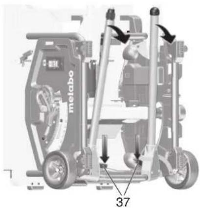 METABO TS 3618 LTX BL 254 - Uppställning med maskinstativ: - 2