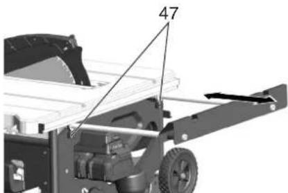 METABO TS 3618 LTX BL 254 - Tischveränderung einstellen - 1