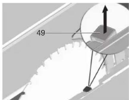 METABO TS 3618 LTX BL 254 - Veszély! - 2