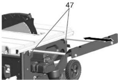 METABO TS 3618 LTX BL 254 - Still inn bordforlengelse - 1